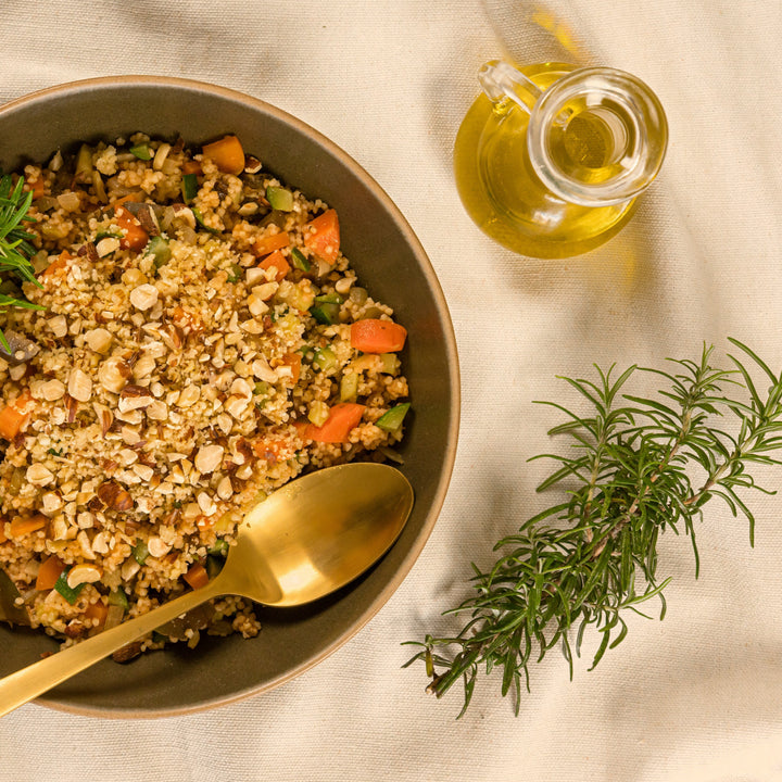 Mediterrane Hirse-Gemüse-Pfanne (Bio)